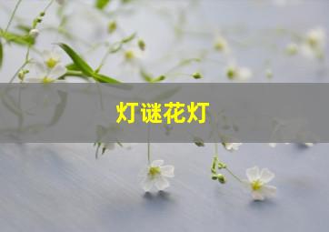 灯谜花灯