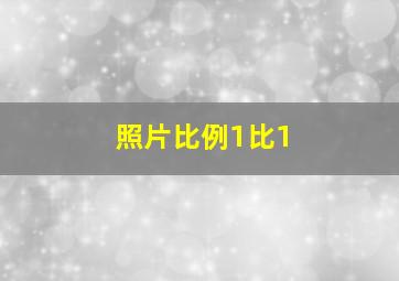 照片比例1比1