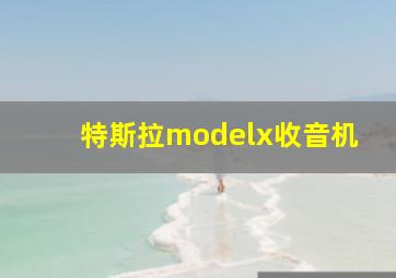 特斯拉modelx收音机