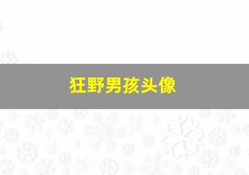 狂野男孩头像