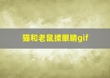 猫和老鼠揉眼睛gif