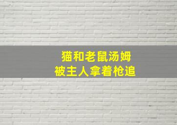 猫和老鼠汤姆被主人拿着枪追