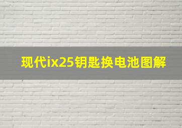 现代ix25钥匙换电池图解