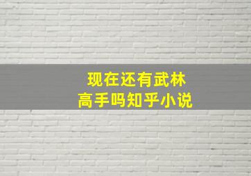 现在还有武林高手吗知乎小说