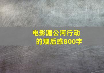 电影湄公河行动的观后感800字