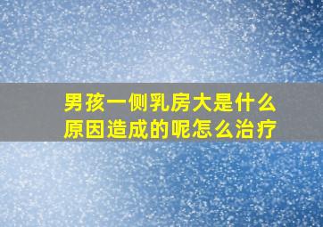 男孩一侧乳房大是什么原因造成的呢怎么治疗