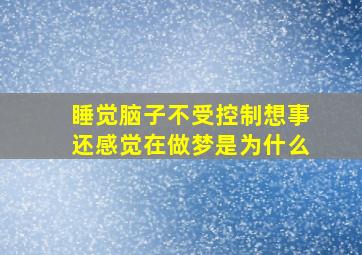 睡觉脑子不受控制想事还感觉在做梦是为什么