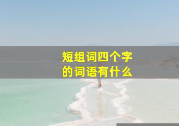 短组词四个字的词语有什么