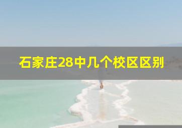 石家庄28中几个校区区别