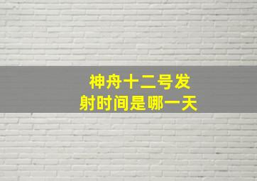 神舟十二号发射时间是哪一天