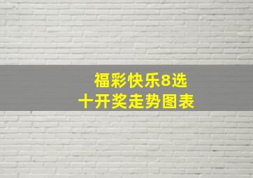 福彩快乐8选十开奖走势图表