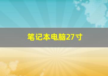 笔记本电脑27寸