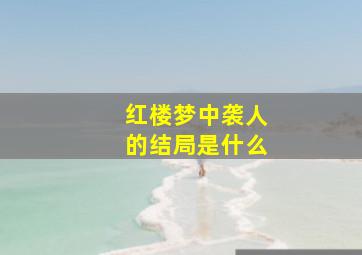 红楼梦中袭人的结局是什么