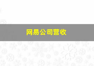 网易公司营收