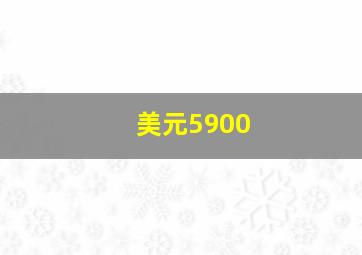 美元5900