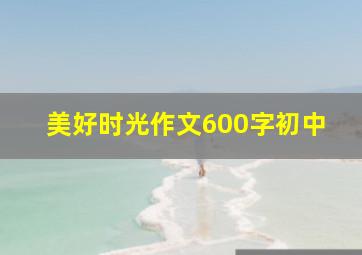 美好时光作文600字初中