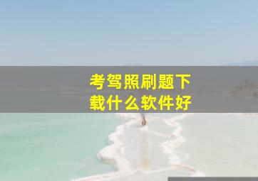 考驾照刷题下载什么软件好