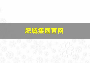 肥城集团官网