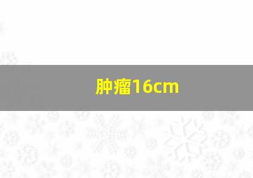 肿瘤16cm