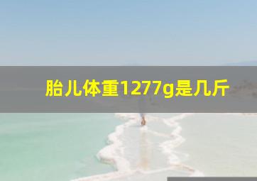 胎儿体重1277g是几斤