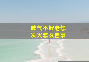 脾气不好老想发火怎么回事