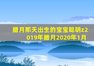 腊月那天出生的宝宝聪明z2019年腊月2020年1月