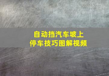 自动挡汽车坡上停车技巧图解视频