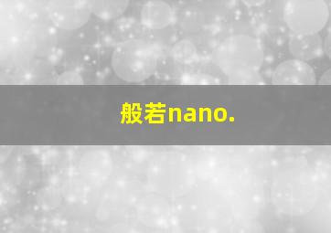 般若nano.