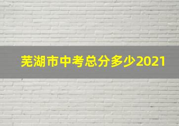 芜湖市中考总分多少2021