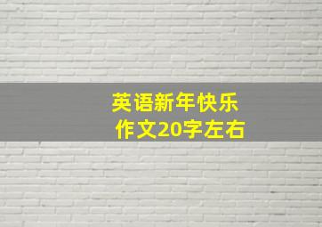 英语新年快乐作文20字左右