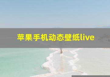 苹果手机动态壁纸live