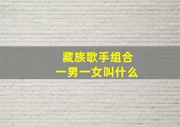 藏族歌手组合一男一女叫什么