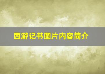 西游记书图片内容简介