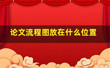 论文流程图放在什么位置