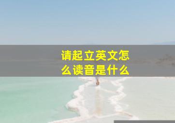 请起立英文怎么读音是什么