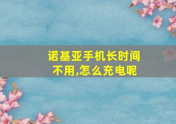 诺基亚手机长时间不用,怎么充电呢