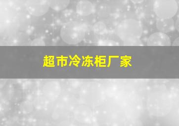 超市冷冻柜厂家