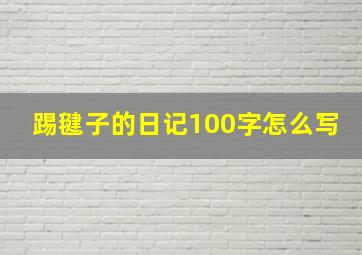 踢毽子的日记100字怎么写