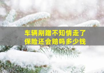 车辆剐蹭不知情走了保险还会赔吗多少钱