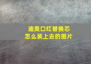 迪奥口红替换芯怎么装上去的图片