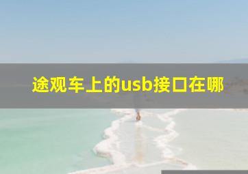 途观车上的usb接口在哪