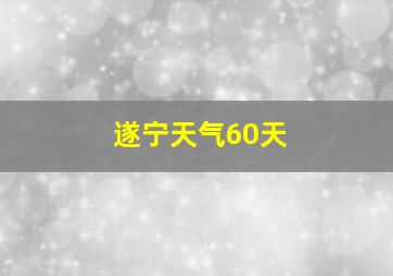 遂宁天气60天