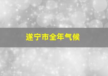 遂宁市全年气候