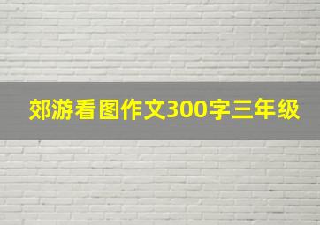 郊游看图作文300字三年级