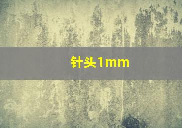 针头1mm