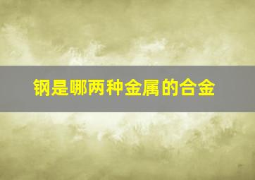 钢是哪两种金属的合金