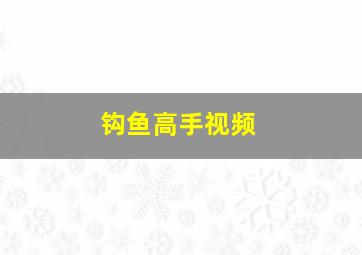 钩鱼高手视频