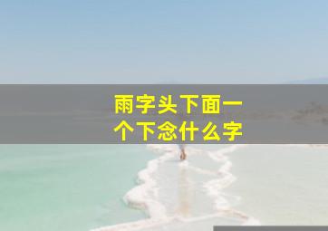 雨字头下面一个下念什么字