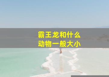 霸王龙和什么动物一般大小