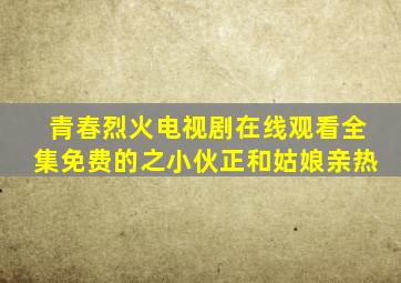 青春烈火电视剧在线观看全集免费的之小伙正和姑娘亲热